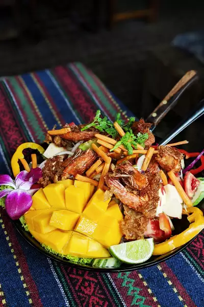Shrimp Salad in Chiang Mai, Thailand