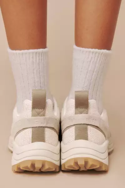 Veja X Reformation Sneakers | View of sneakers from behind