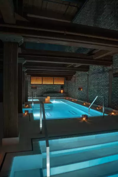 The Fridgidarium and Caldarium at Aire Ancient Baths Toronto