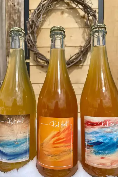 Grey County | Three bottles of cider at Grey & Gold Cider in Grey County