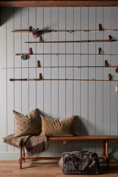 Grey County | A wall inside the living room at June Motel Beaver Valley