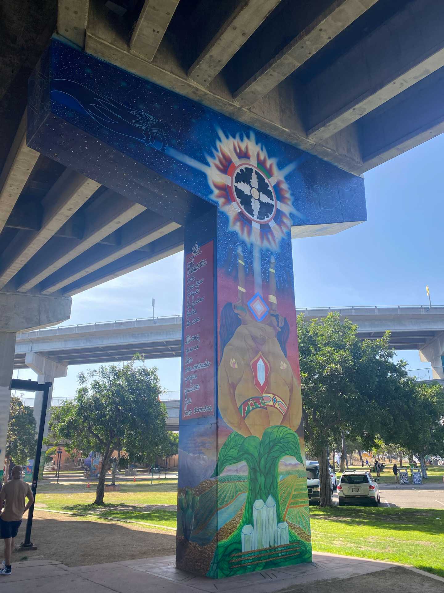 A mural in Chicano Park, San Diego, California