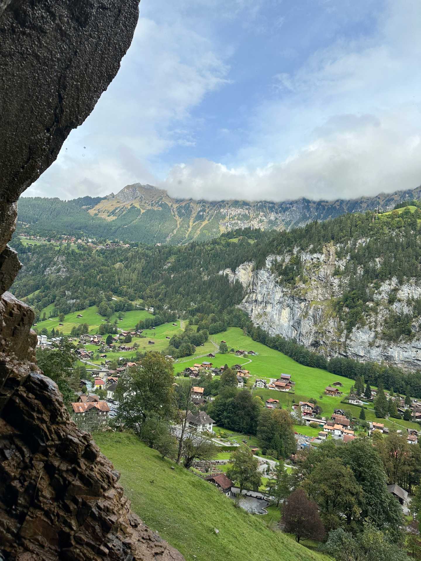 Switzerland travel | The view from the waterfall in Lauterbrunnen