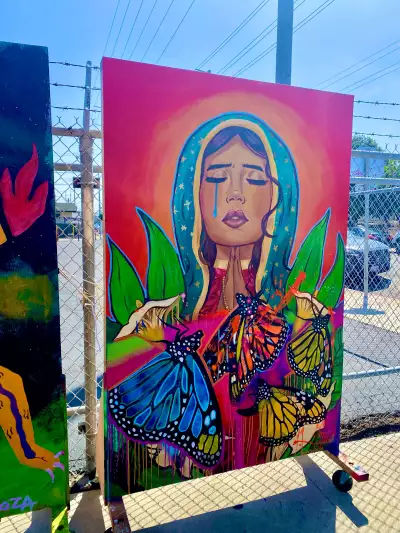 Street art in Barrio Logan, San Diego, California
