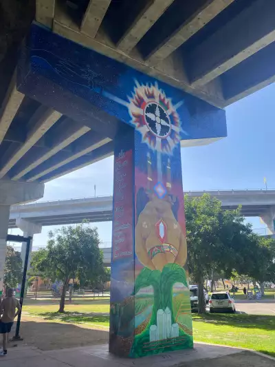 A mural in Chicano Park, San Diego, California