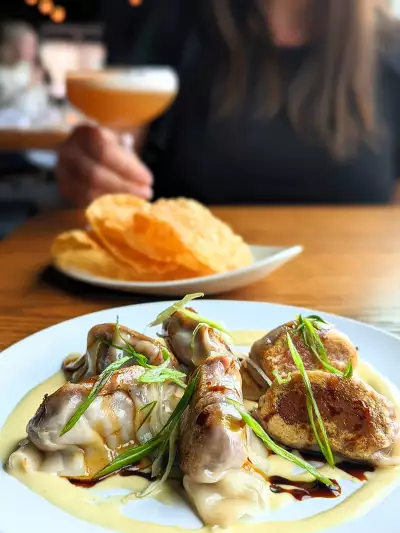 Manitoba restaurants | Juicy dumplings at Nola in Winnipeg