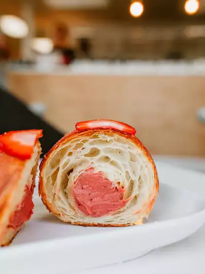 Campbell River | A strawberry pastry at Freya