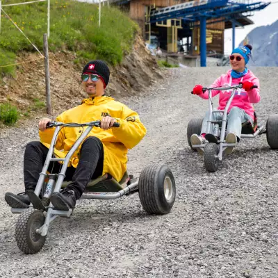Switzerland travel | Mountain carts at Grindelwald, First