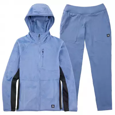 Travel gift ideas | Women's Burton Stockrun Warmest Hooded Full-Zip Fleece and Grid Pants