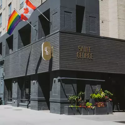 The exterior of the Kimpton Saint George hotel in Toronto