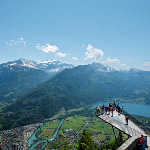 Switzerland Swiss Travel Pass | Harder Kulm Mountain in Interlaken, Switzerland