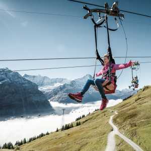 Switzerland Swiss Travel Pass | First Flyer at Grindelwald, First in Switzerland