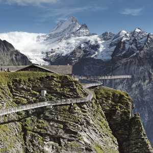 Switzerland Swiss Travel Pass | Cliff walk at Grindelwald First, Jungfrau region