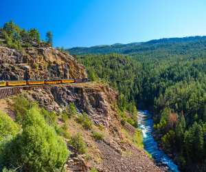 Durango & Silverton Narrow Gauge Railroad in Colorado, U.S.A.