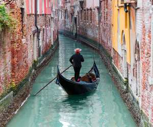 Venice canals clear water