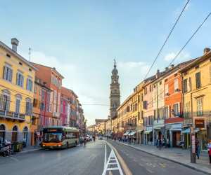 Parma, Italy | Daytime view of downtown main street in Parma, Italy