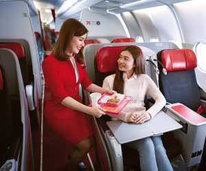 AirAsia Santan airplane food