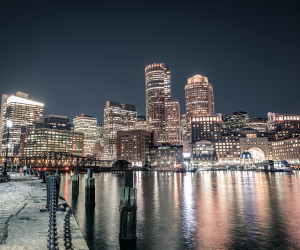 Paul Wahlberg's guide to Boston | View from Boston's harbour at night