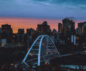 Sunset in Edmonton, Alberta