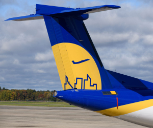 Connect Airlines | The tail of a Connect Airlines plane