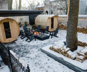 Cold plunge in Kingston | Barrel saunas at the Frontenac Hotel