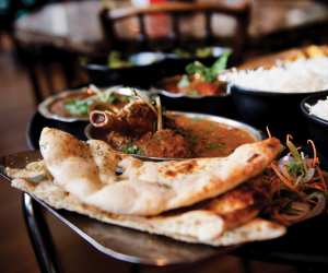 Balti, a spicy dish that was invented in Birmingham in  the 1970s