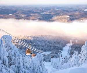 The chairlifts at Mont-Tremblant
