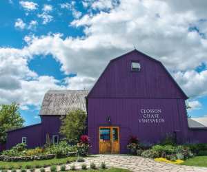 Closson Chase's big purple barn in Prince Edward County