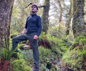 Hunter Gutman in Columbia attire