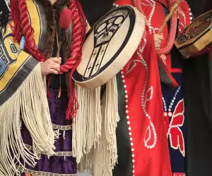 Indigenous travel experiences across Canada on Airbnb | Dancers performing at Victoria's Indigenous Cultural Festival