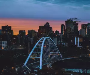 Sunset in Edmonton, Alberta