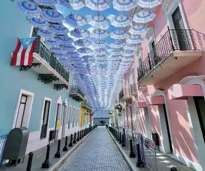 Fortaleza Street in San Juan, Puerto Rico