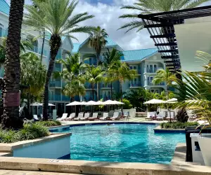 The pool at the Westin Grand Cayman Seven Mile Beach Resort and Spa in the Cayman Islands