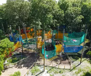 The web of nets at Uplå in Stouffville, Ontario