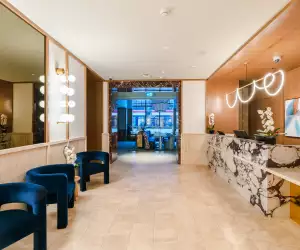 The front desk inside the Sutton Place Hotel Toronto
