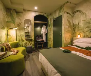 Inside the Green Room at Ode Hotel Toronto